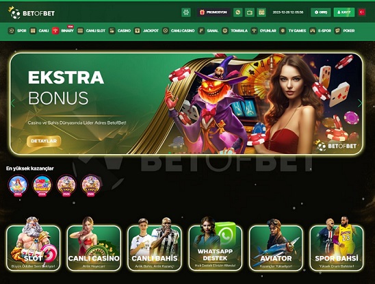 Betofbet casino ve bahis oyunlarında güvenilir adreslerden biridir.
